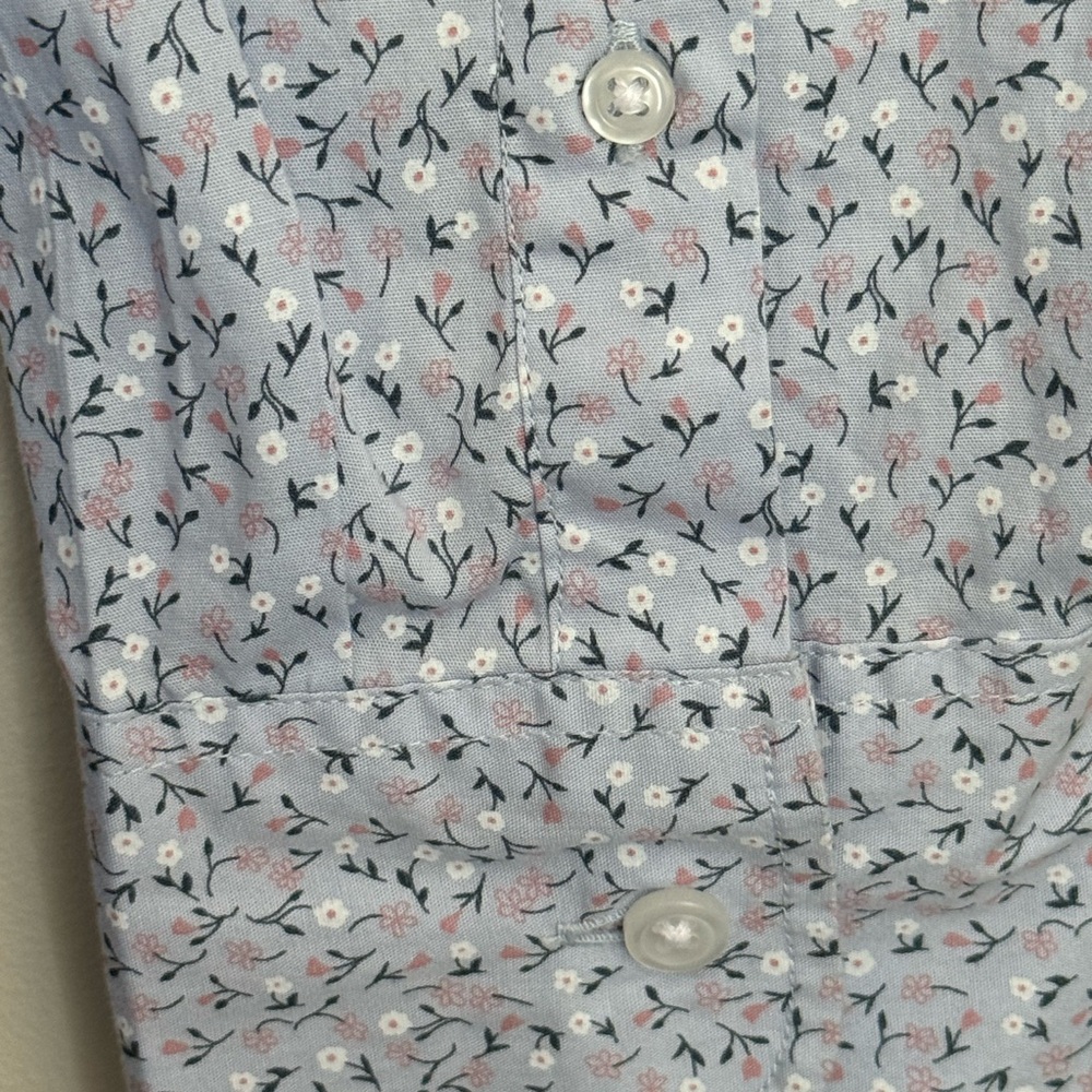 J. Crew Blue Floral Casual Button Down Shirt - Picture 7 of 13